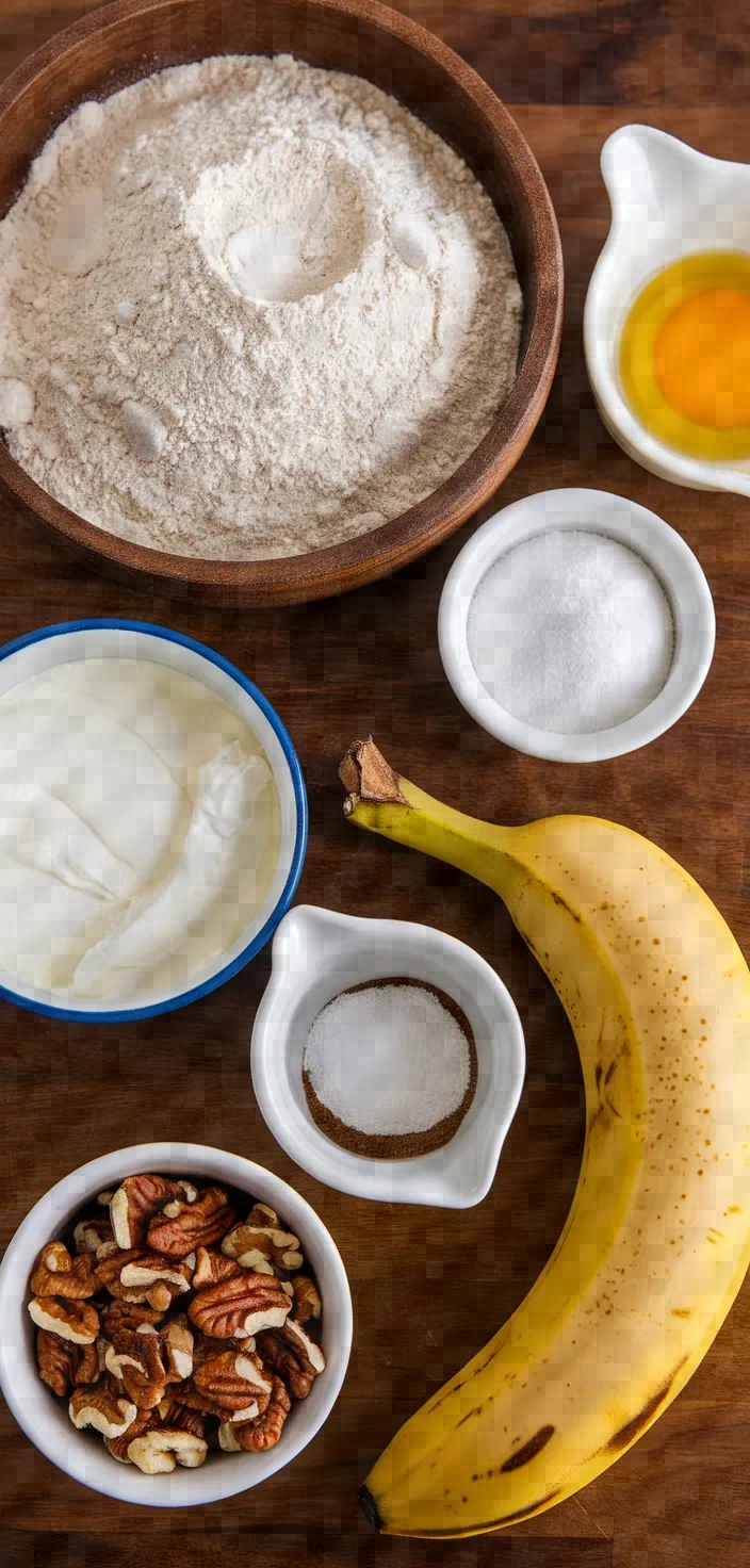 Ingredients photo for Squashed Banana Bread Recipe