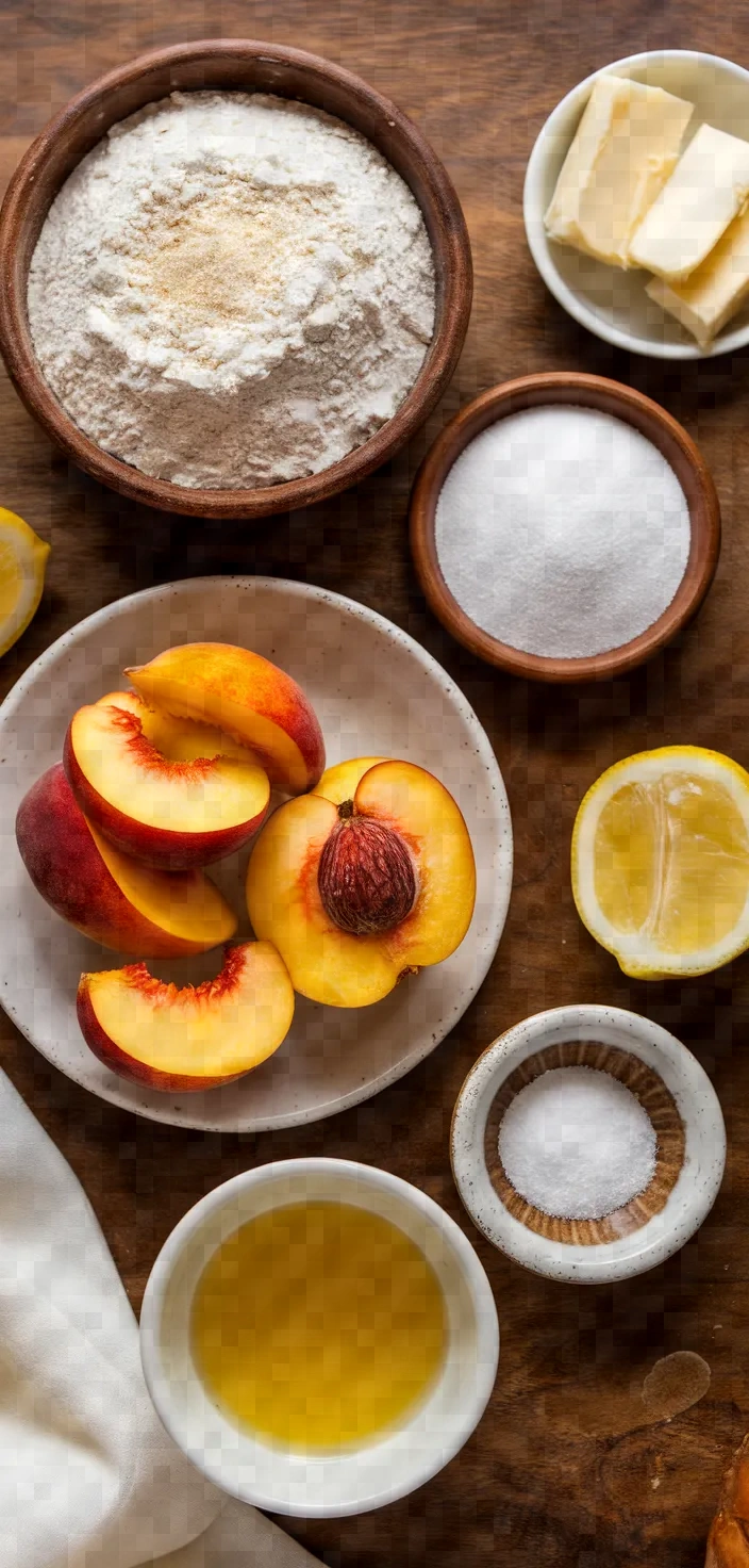 Ingredients photo for Summer Peach Crostata Recipe