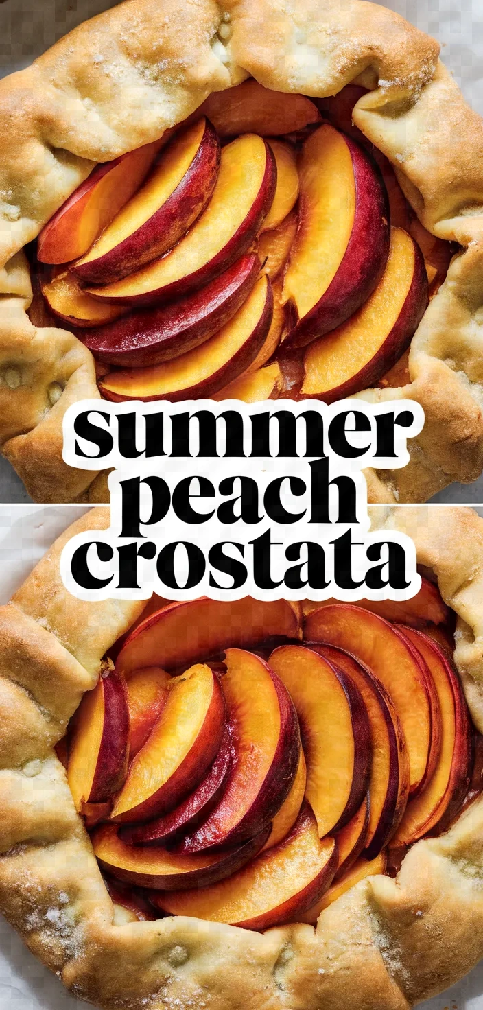 Photo of Summer Peach Crostata Recipe