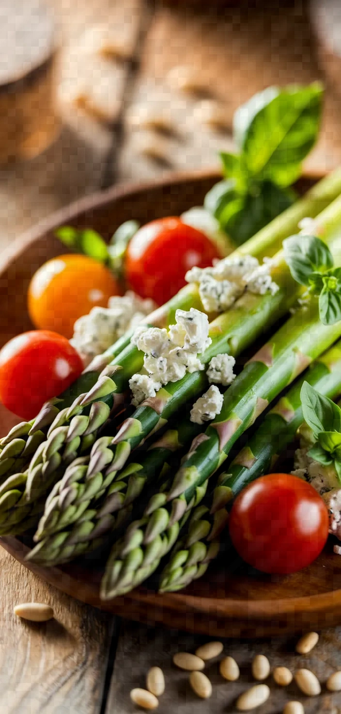 Ingredients photo for Asparagus Salad With Tomatoes Gorgonzola Recipe