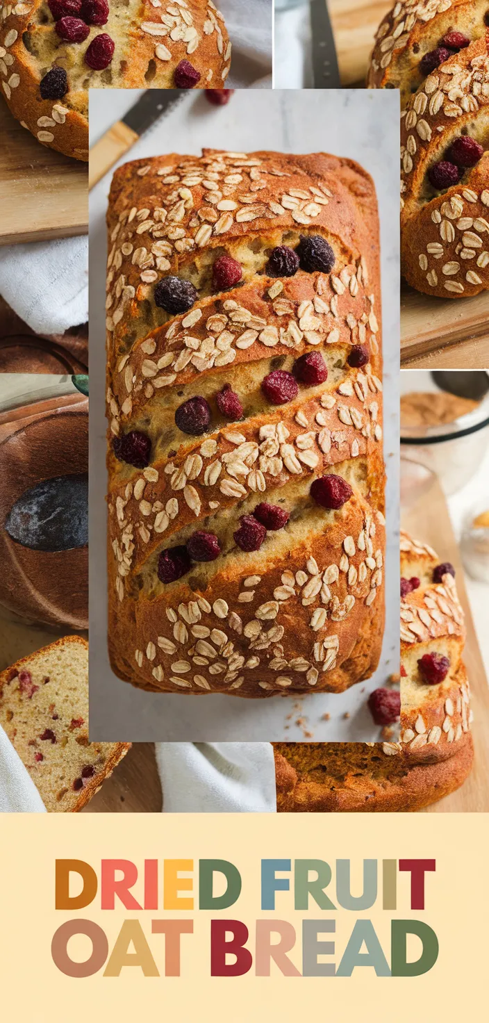 A photo of Dried Fruit Oat Bread Recipe