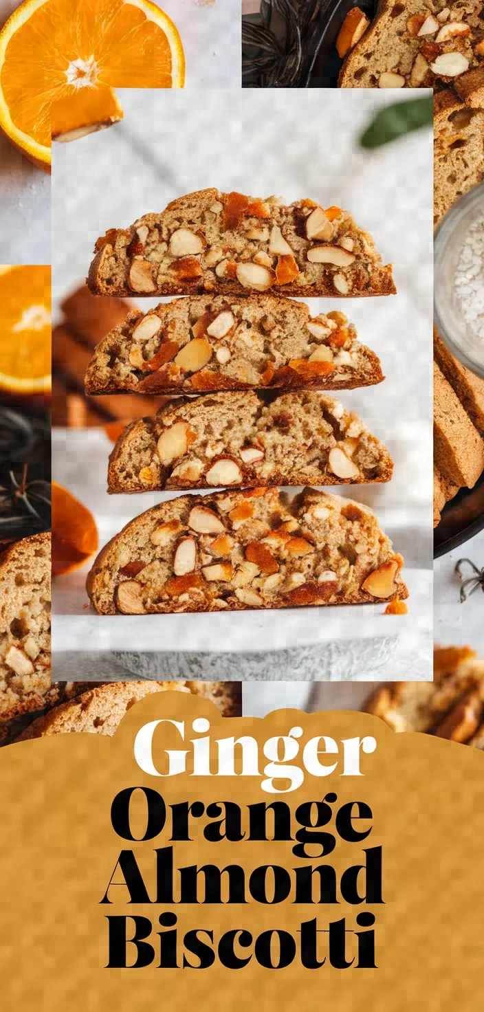 A photo of Ginger Orange Biscotti With Almonds Recipe