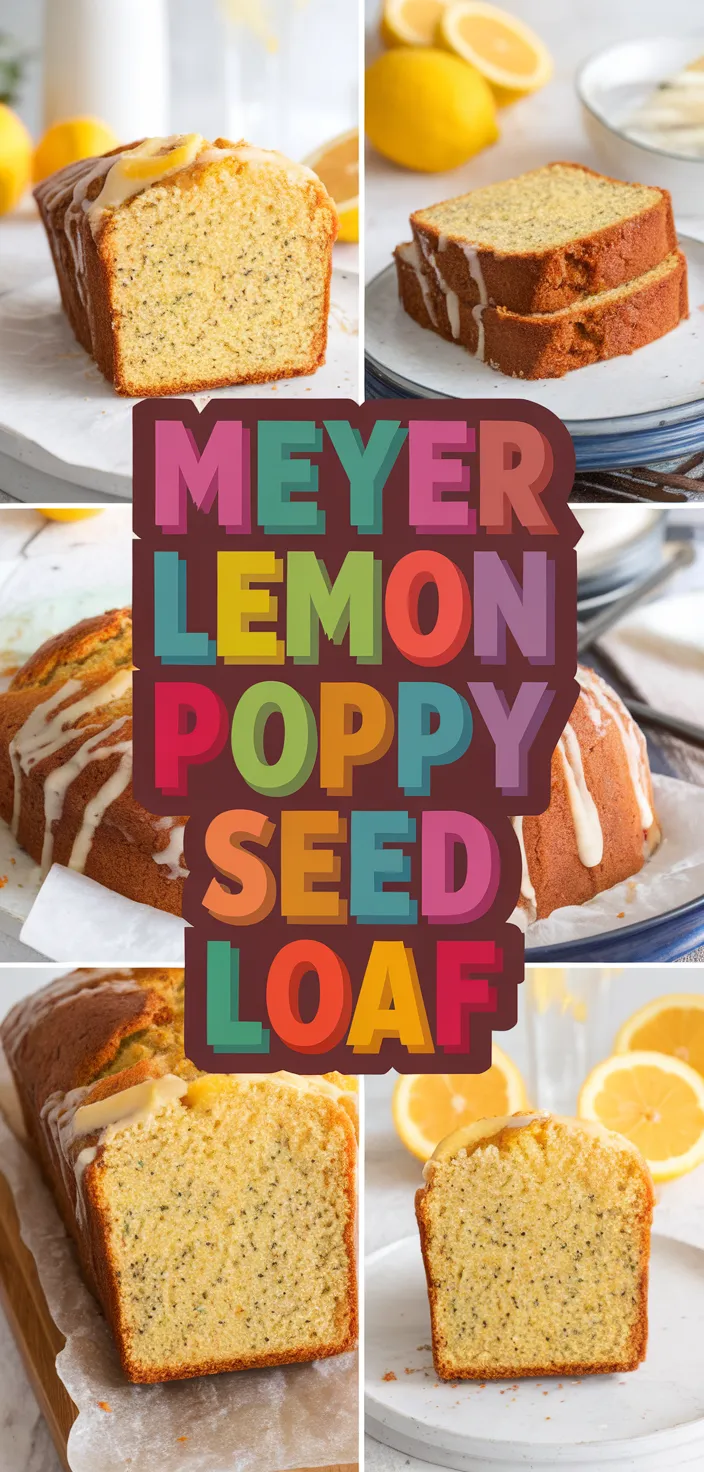 A photo of Meyer Lemon Poppy Seed Loaf Recipe