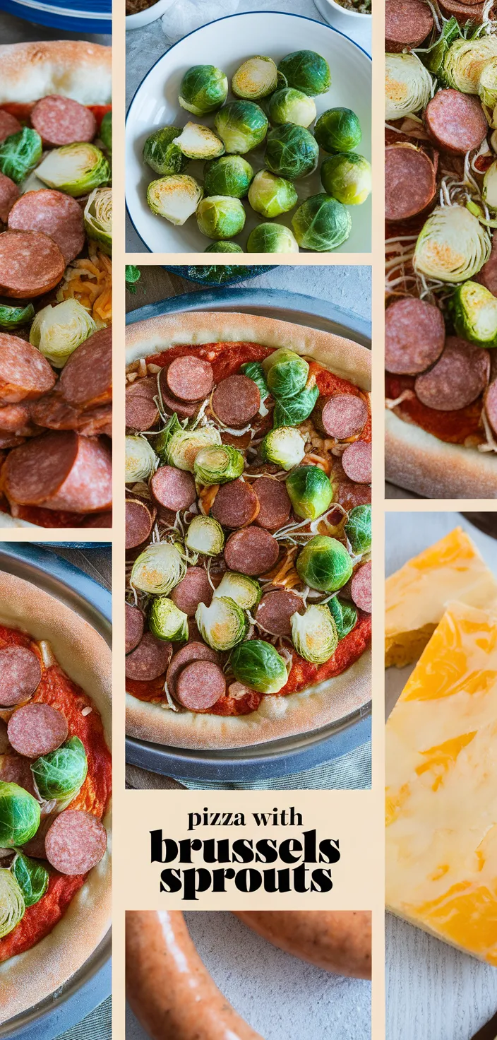 A photo of Pizza With Brussels Sprouts Sausage Recipe