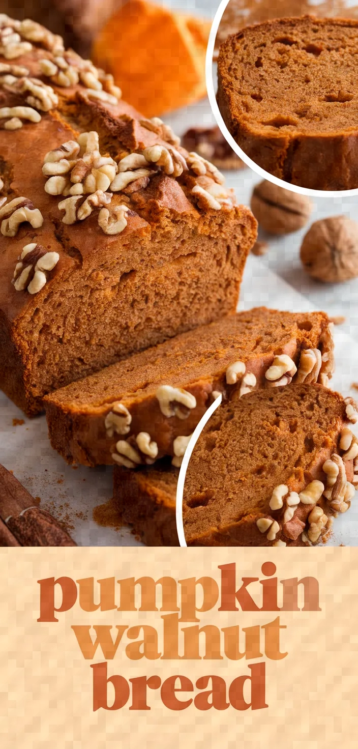 A photo of Pumpkin Walnut Bread Recipe