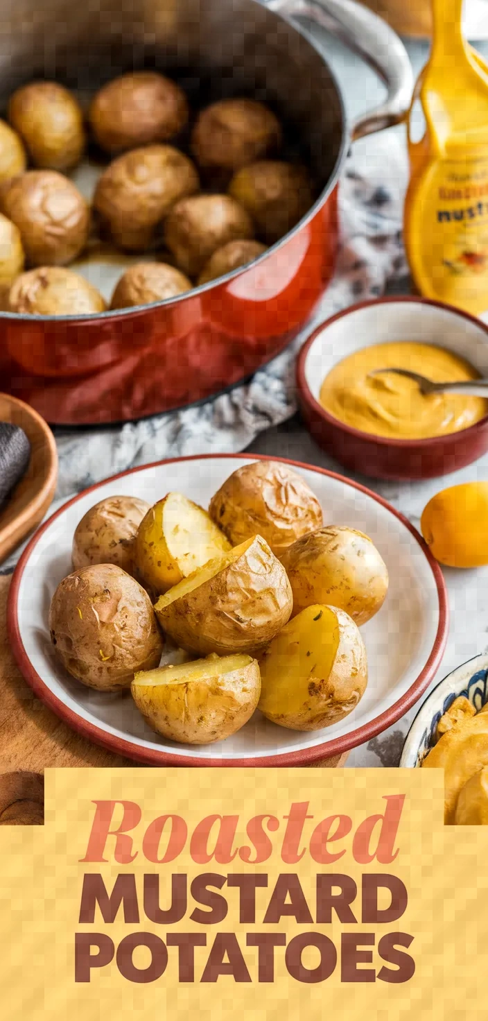 A photo of Roasted Mustard Potatoes Recipe