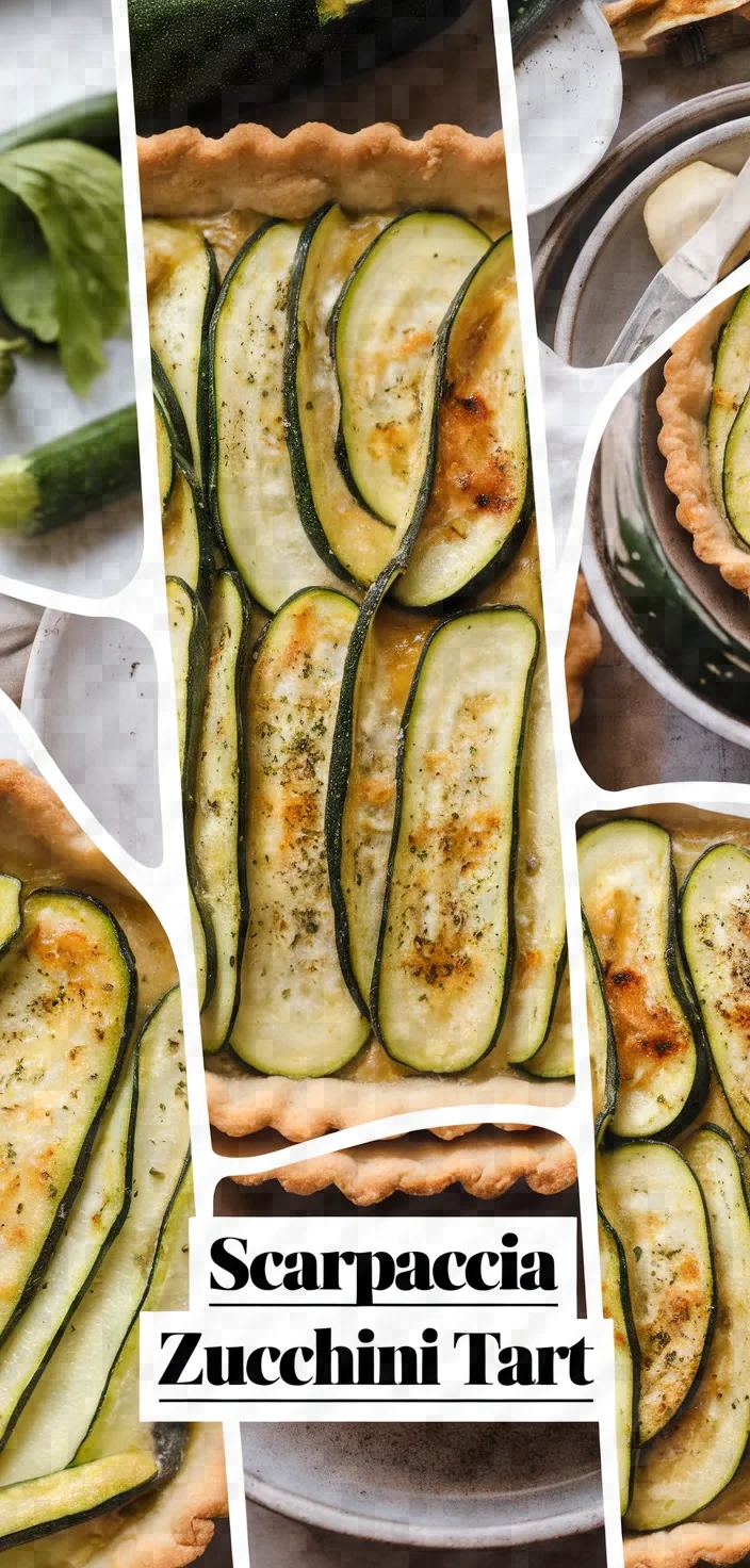 A photo of Scarpaccia Tuscan Zucchini Tart Recipe