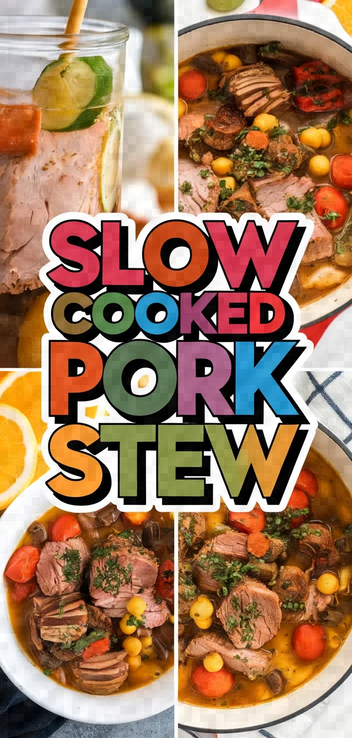 A photo of Slow Cooked Pork Stew Recipe