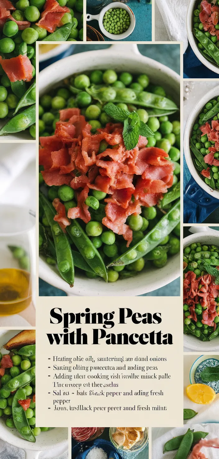 A photo of Spring Peas With Onions And Pancetta Recipe