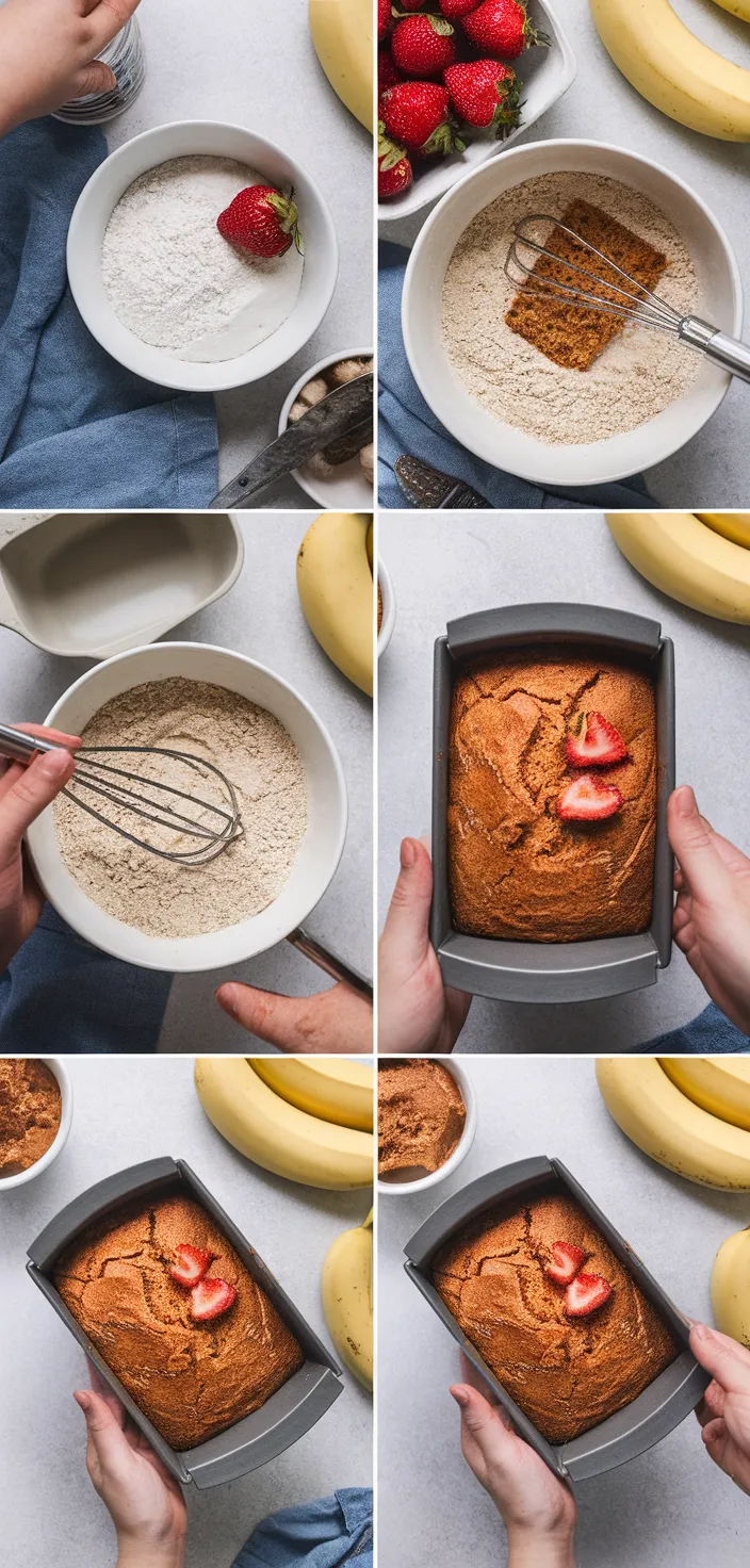 A photo of Strawberry Banana Bread Recipe