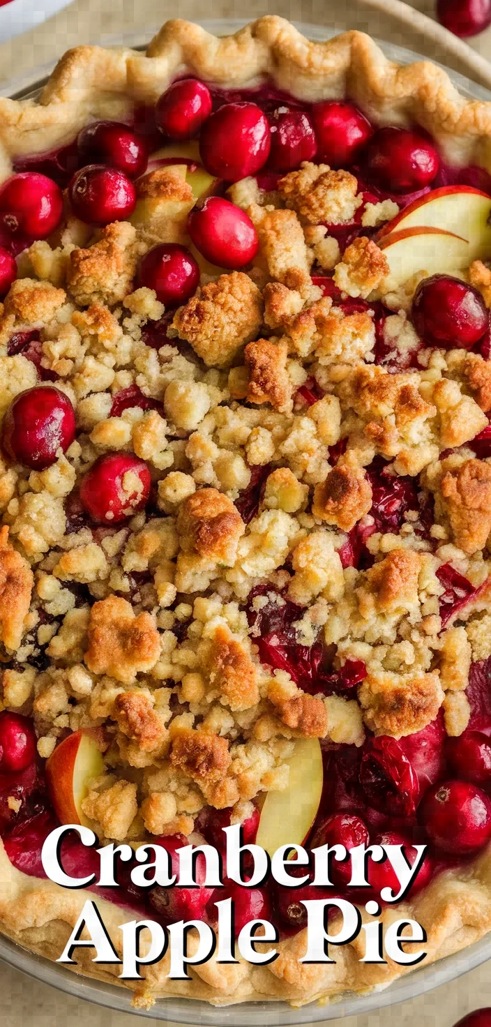 Cranberry Apple Crumb Pie Recipe