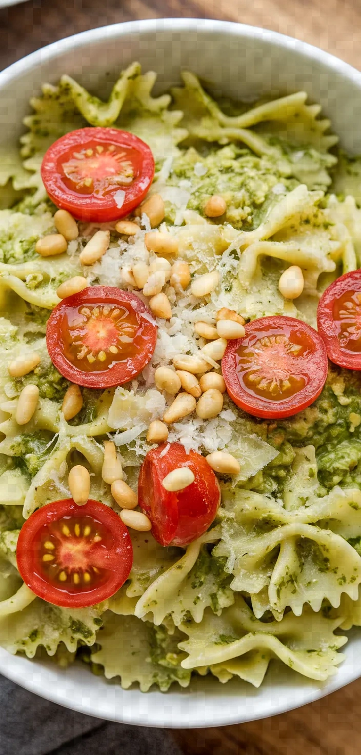 Ingredients photo for Farfalle With Arugula Pesto Sauce Recipe