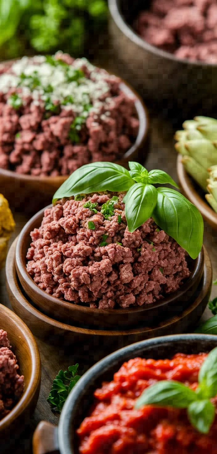 Ingredients photo for Lamb Meatballs In Artichoke Ragu Recipe