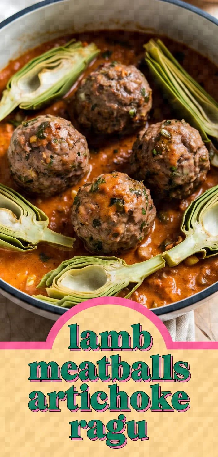 Lamb Meatballs In Artichoke Ragu Recipe