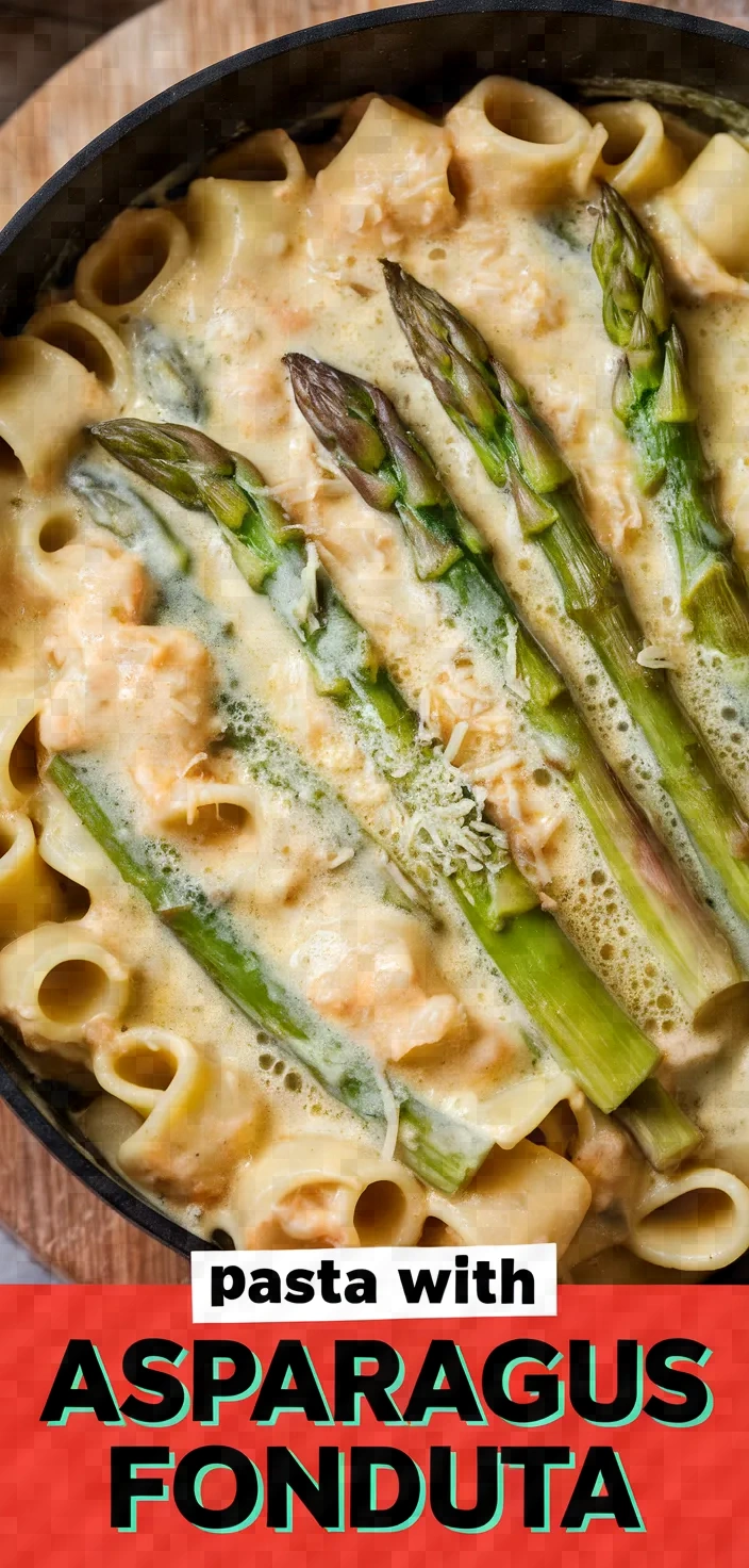 Pasta With Asparagus Parmesan Fonduta Recipe