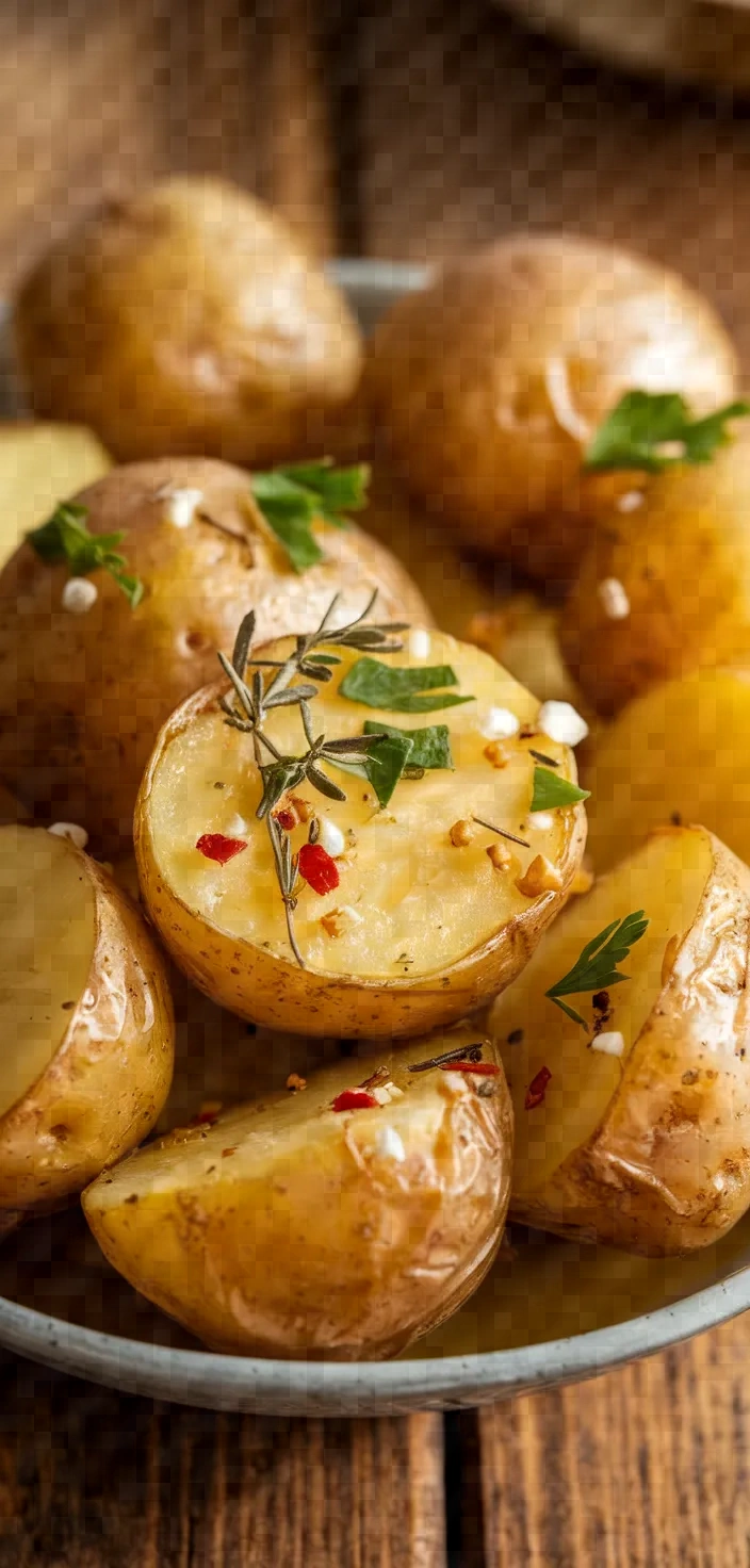 Ingredients photo for Roasted Mustard Potatoes Recipe