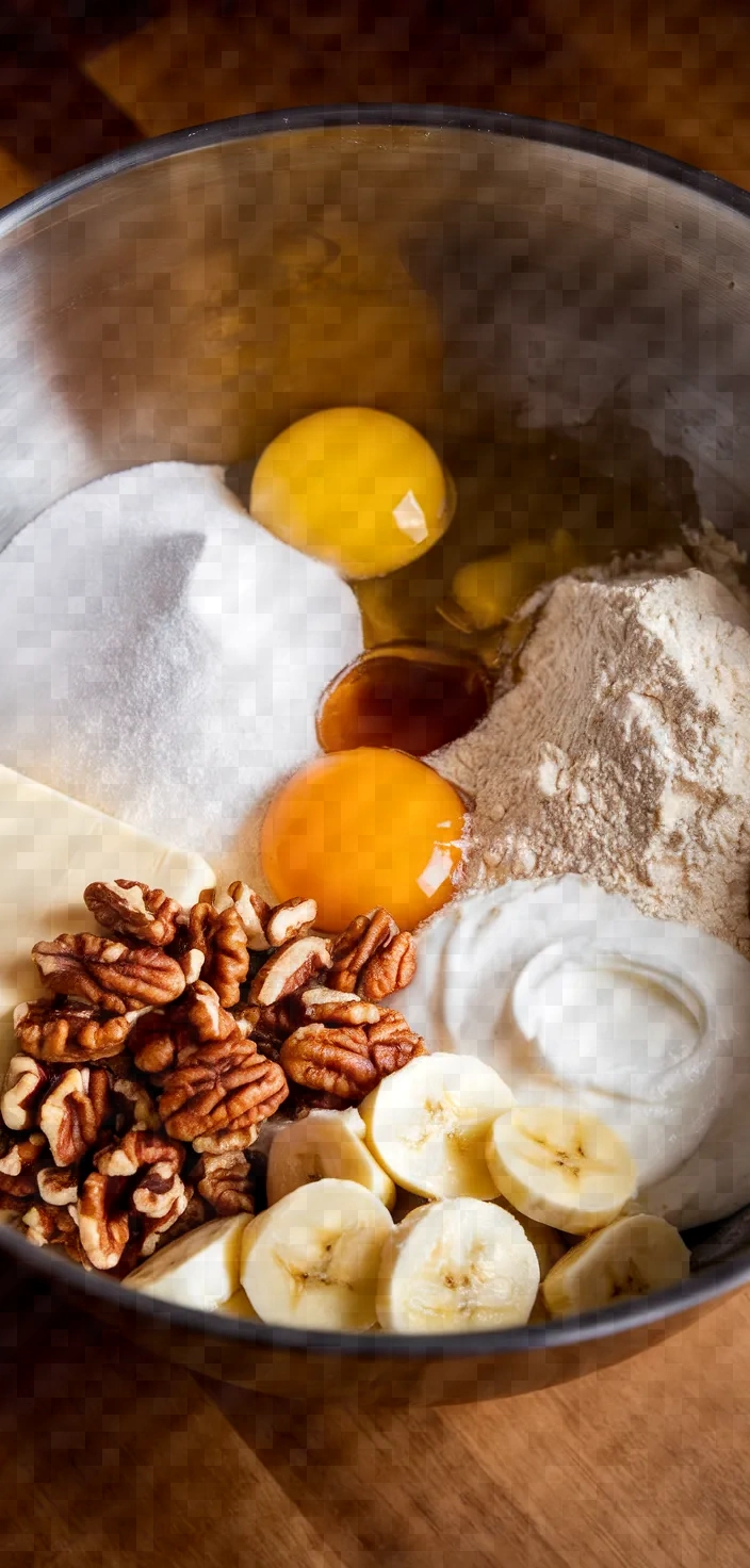 Ingredients photo for Sour Cream Banana Bread Recipe