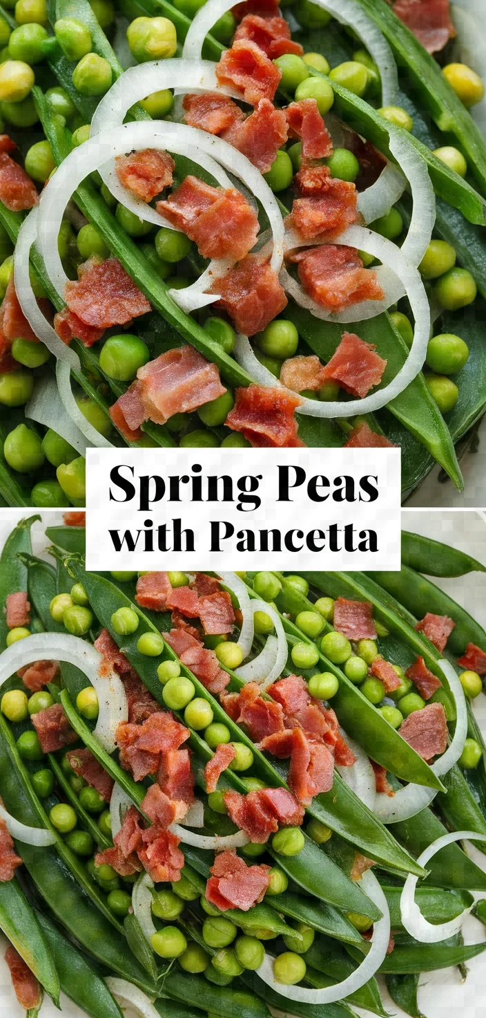 Spring Peas With Onions And Pancetta Recipe