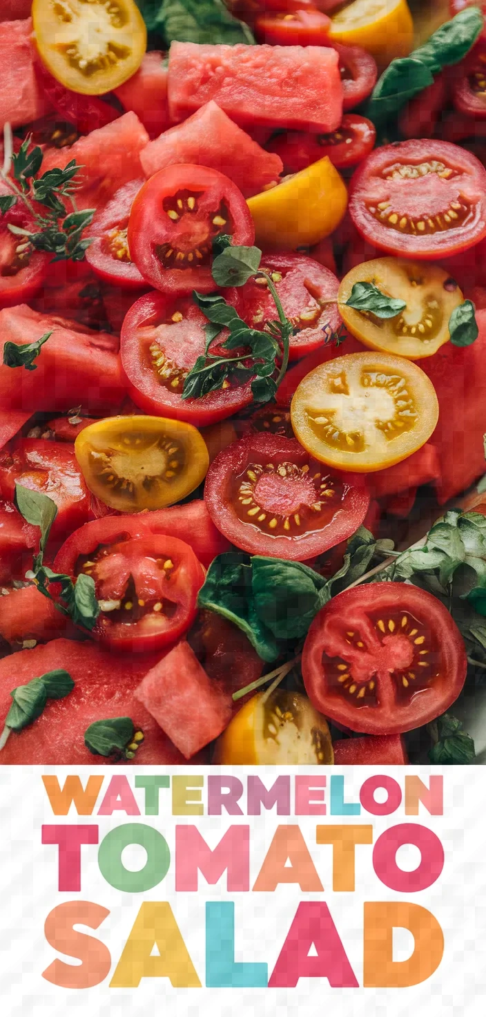 Photo of Watermelon Tomato Salad Recipe