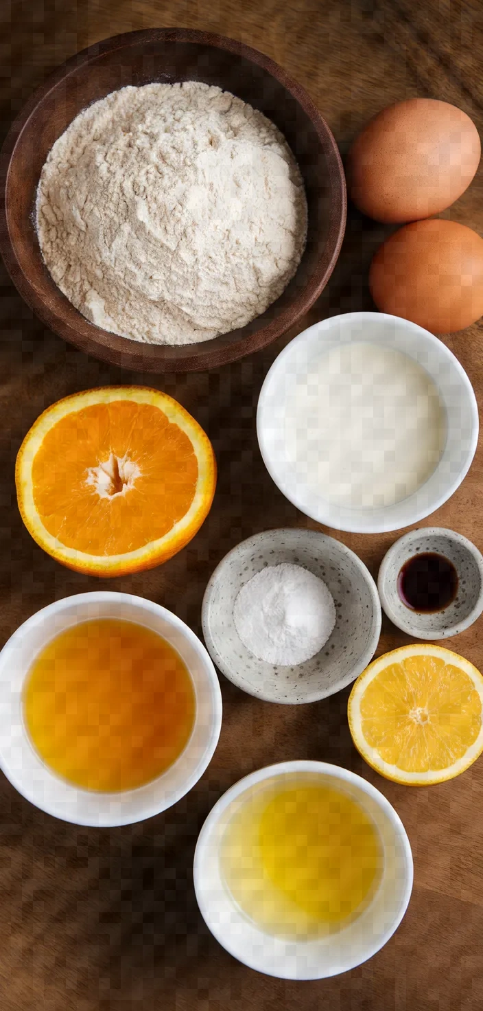 Ingredients photo for Citrus Semolina Cake Recipe