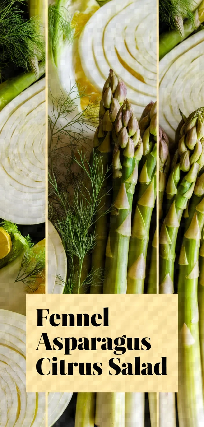 A photo of Fennel And Asparagus Salad With Citrus Vinaigrette Recipe