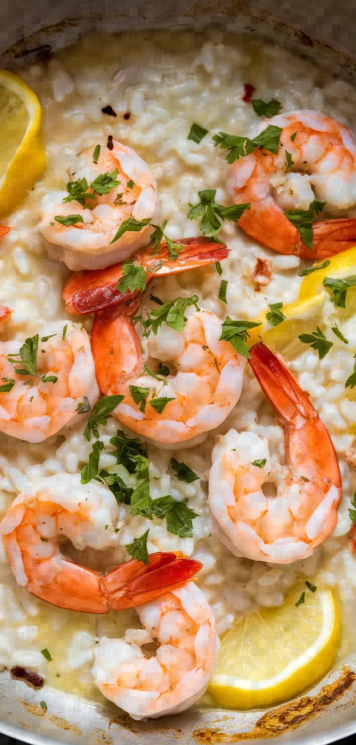 Almafi Style Lemon Shrimp Risotto Recipe