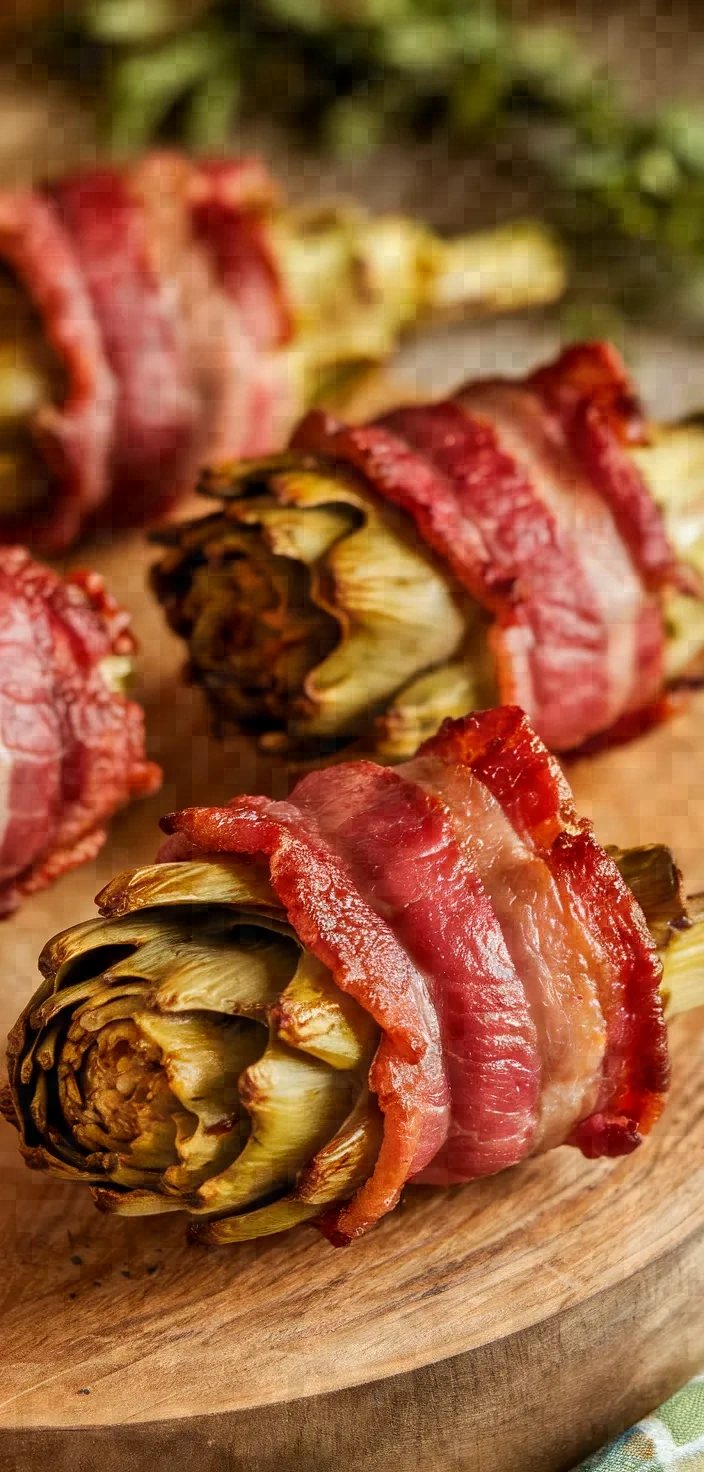 Photo of Bacon Wrapped Artichoke Hearts Recipe