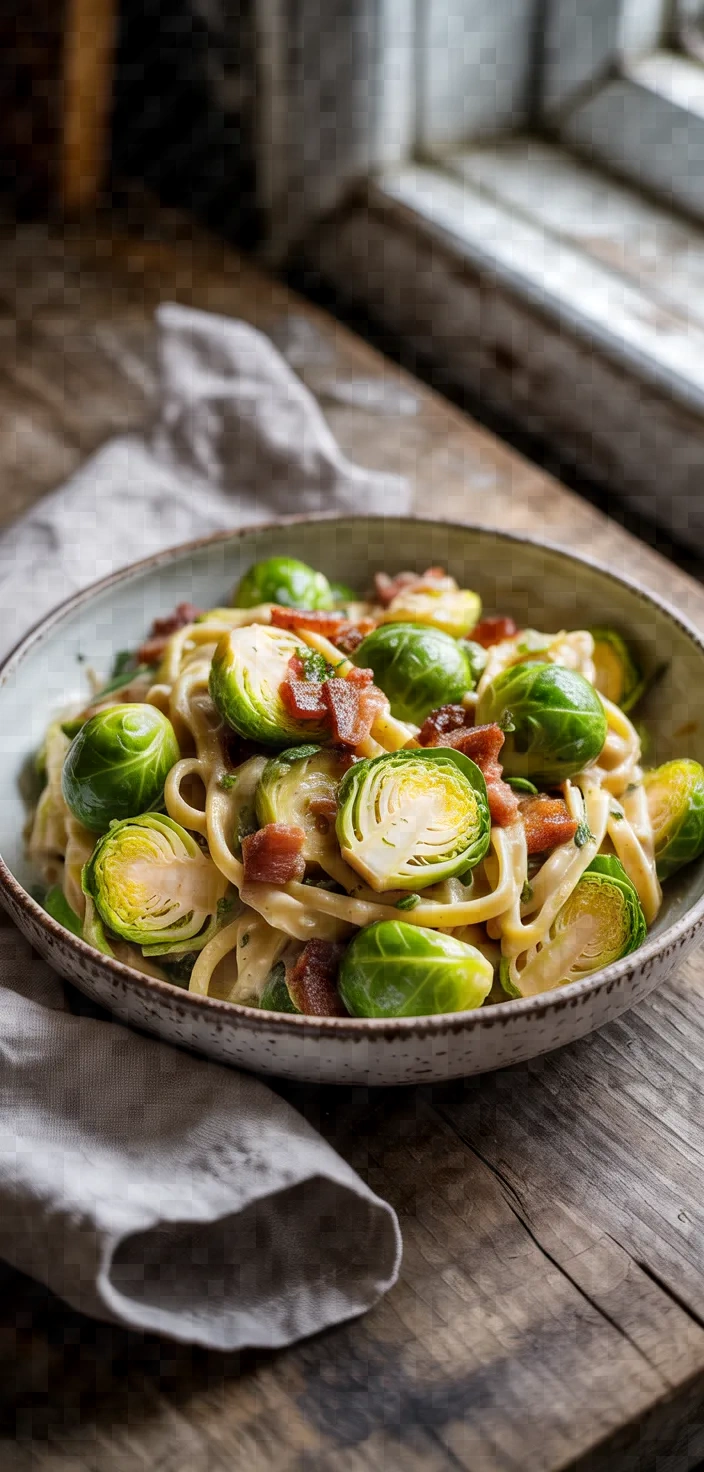 Brussels Sprouts Guanciale Pasta Recipe