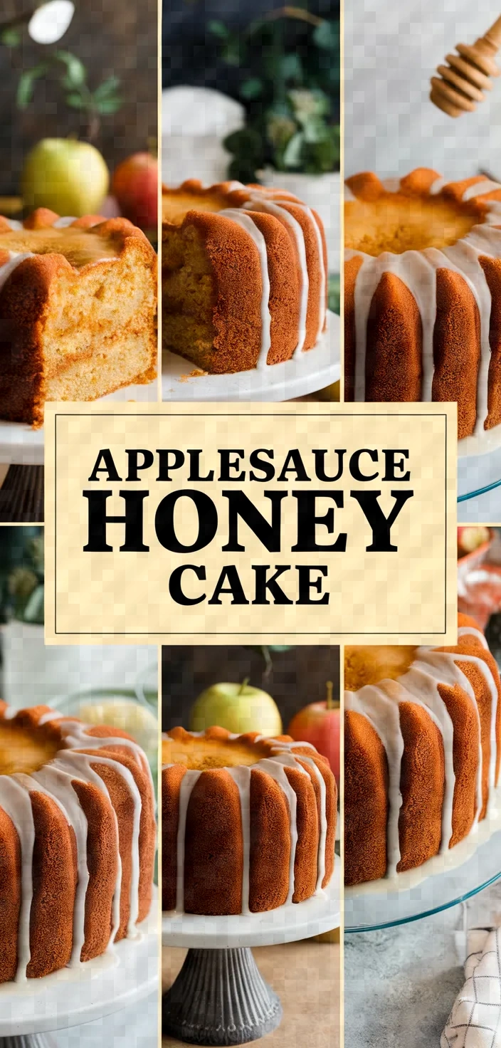 A photo of Applesauce Honey Cake Recipe