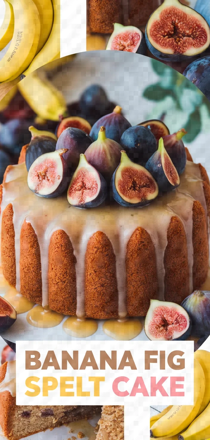 A photo of Banana Fig Spelt Cake Recipe