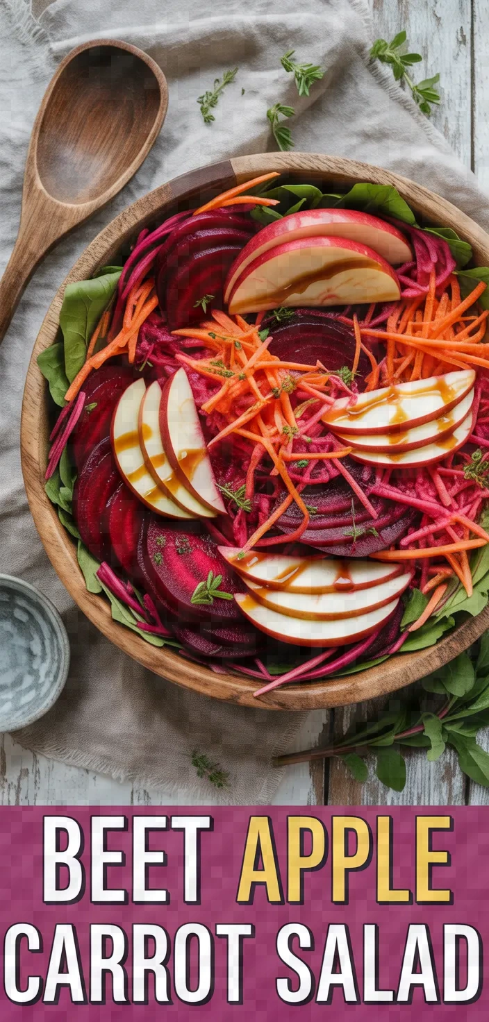 A photo of Beet Apple Carrot Salad Recipe