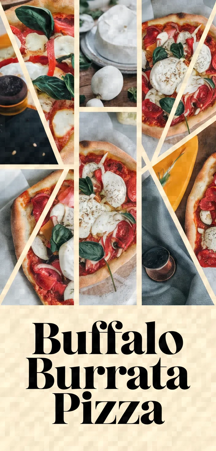 A photo of Buffalo Mozzarella Burrata Pizza Recipe