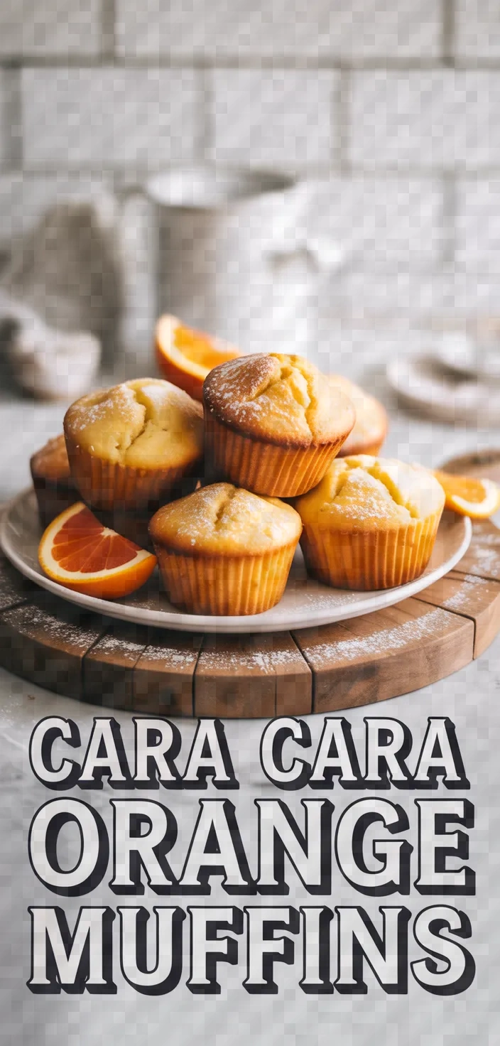 A photo of Cara Cara Orange Muffins Recipe