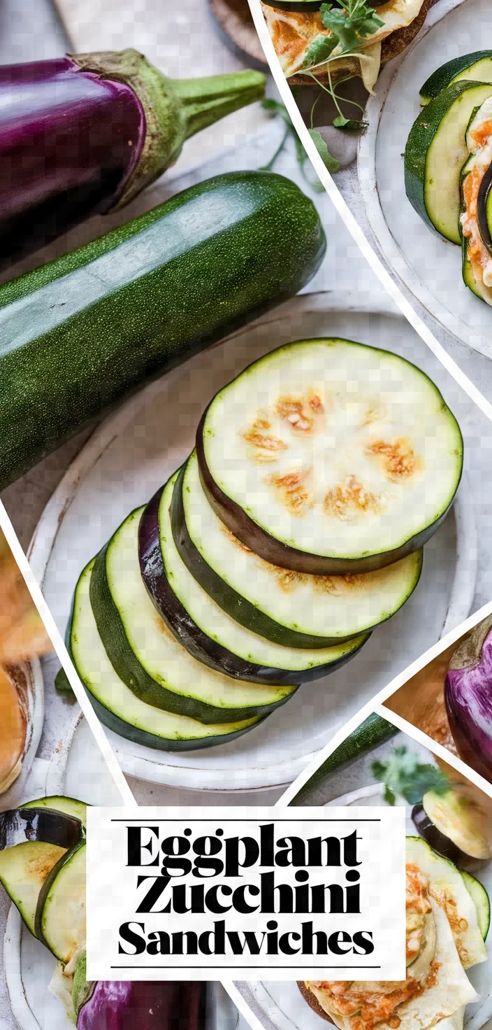 A photo of Eggplant Zucchini Sandwiches Recipe
