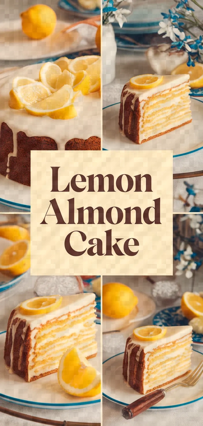 A photo of Lemon Almond Cake Dolce Di Amalfi Recipe