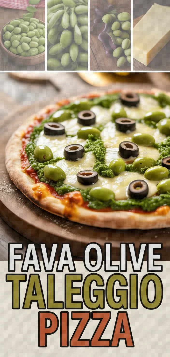A photo of Pizza With Fava Bean Pesto Fresh Fava Beans Black Olives Taleggio Cheese Recipe