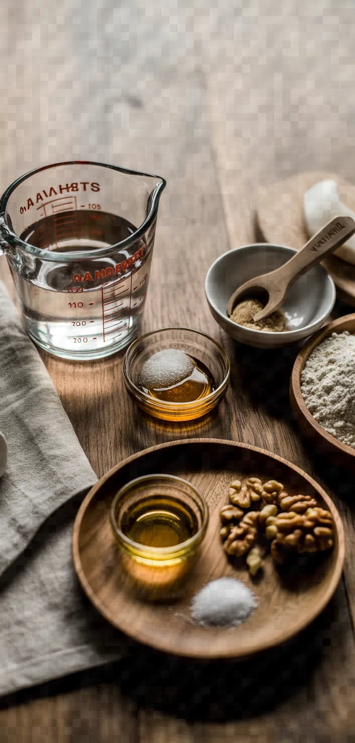 Ingredients photo for Whole Wheat Walnut Breadsticks Recipe