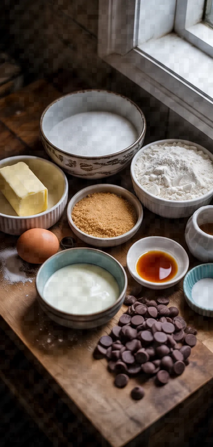 Ingredients photo for Chocolate Dipped Heart Cookies Recipe