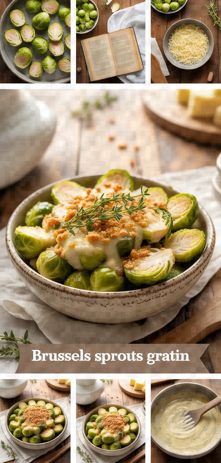 A photo of Brussels Sprouts Gratin Recipe