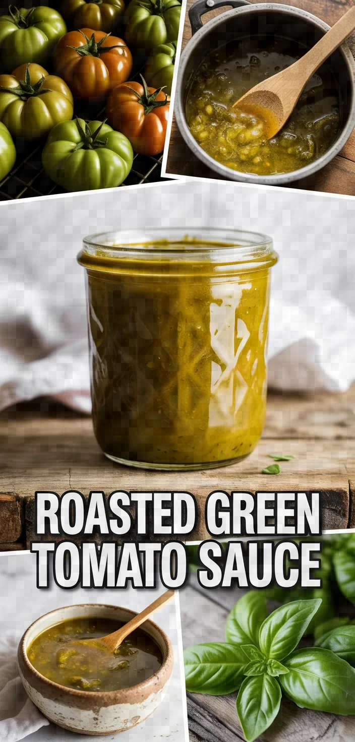 A photo of End Of Harvest Roasted Green Tomato Sauce Recipe