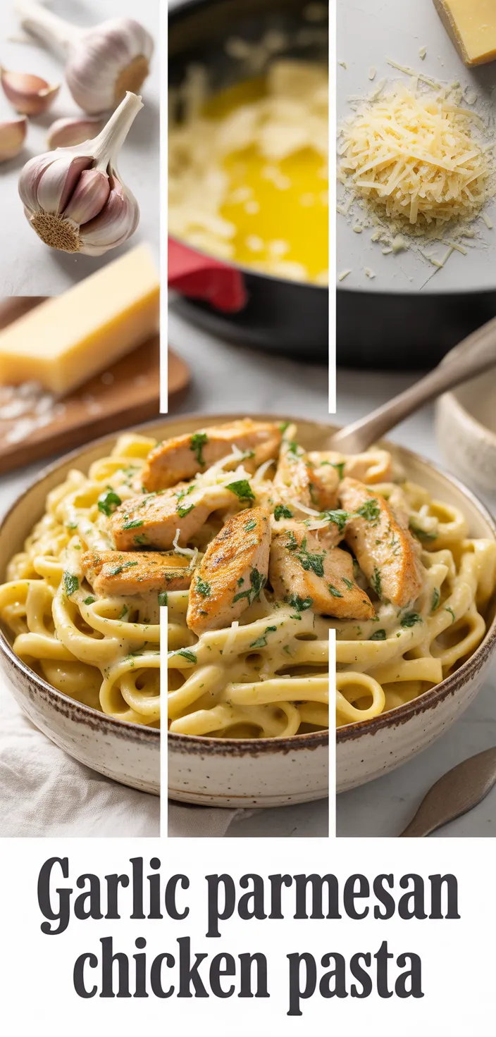Garlic Butter Chicken Bites With Savory Creamy Parmesan Pasta Recipe
