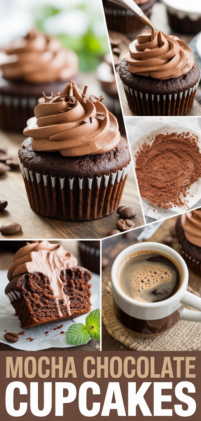 A photo of Mocha Chocolate Cupcakes Recipe