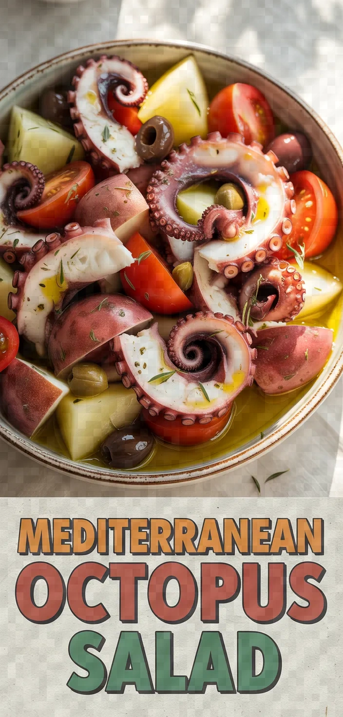 Octopus Salad With Potatoes Tomatoes Olives Capers Recipe