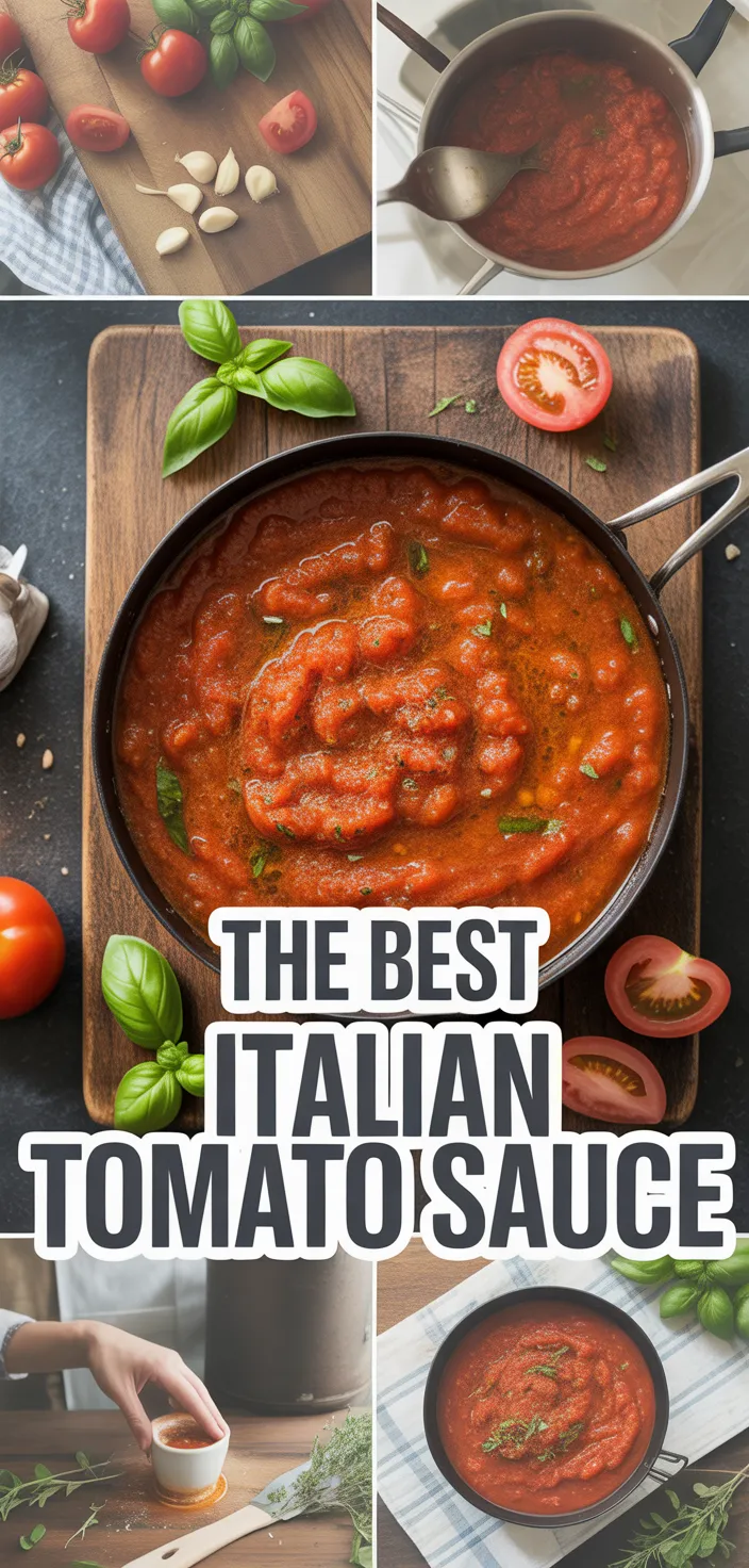 The Best Italian Tomato Sauce Recipe
