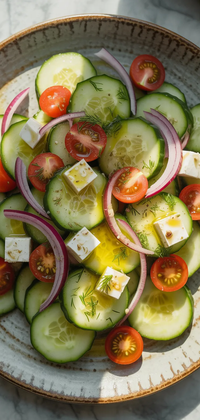 Ingredients photo for Cucumber Feta Salad Recipe