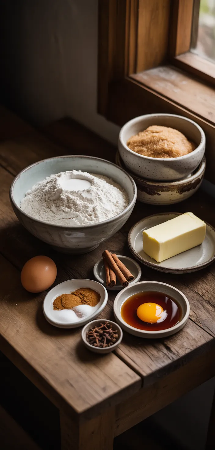 Ingredients photo for Gingersnaps Recipe