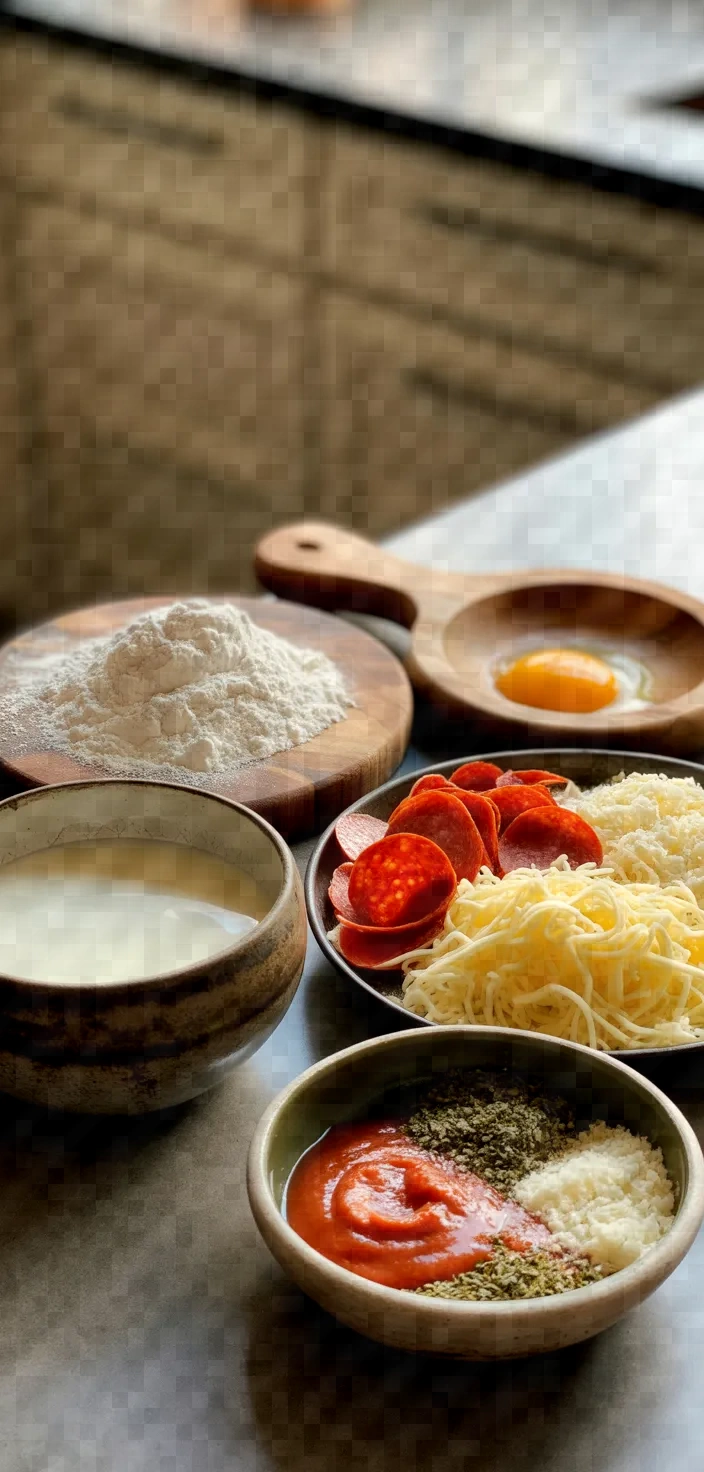 Ingredients photo for Puffed Pizza Bites Recipe