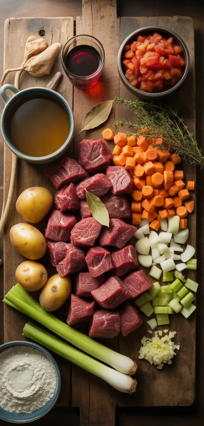 Ingredients photo for Slow Cooker Beef Stew Recipe