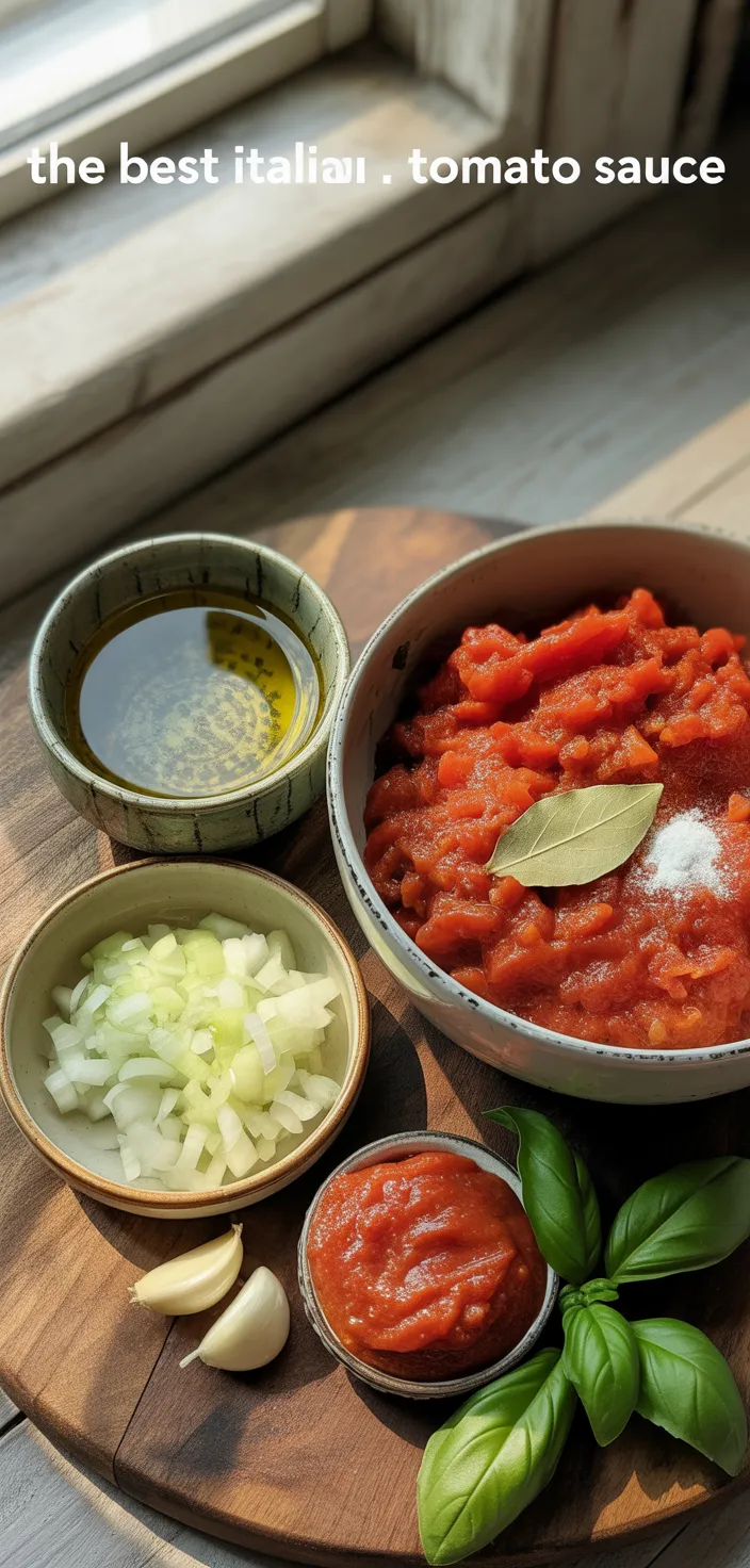 Ingredients photo for The Best Italian Tomato Sauce Recipe
