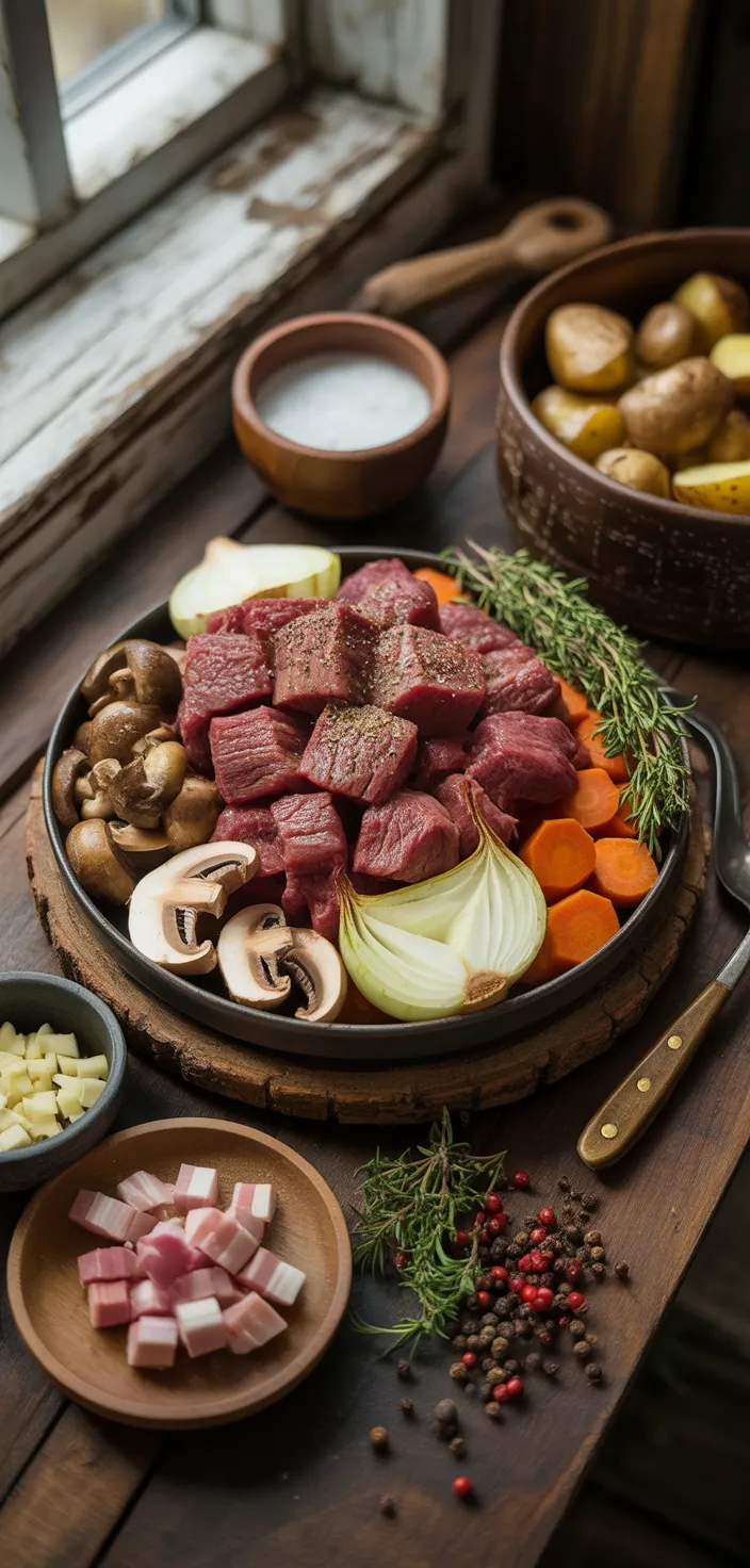 Ingredients photo for Beef Carbonnade Stew (Carbonade) Recipe